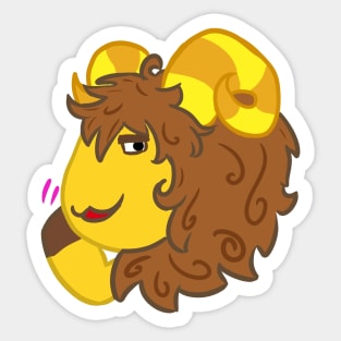 Curlos The Sheep Sticker